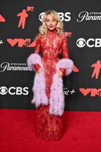 Sabrina Carpenter at the MTV Video Music Awards 2025 held at UBS Arena on September 07, 2025 in New York, New York.