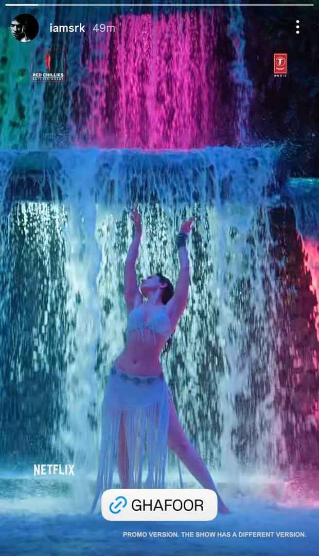 Tamannaah Bhatia’s song ‘Ghafoor’ from The Ba***ds of Bollywood out now, SRK boosts buzz by sharing it on his Instagram story : Bollywood News