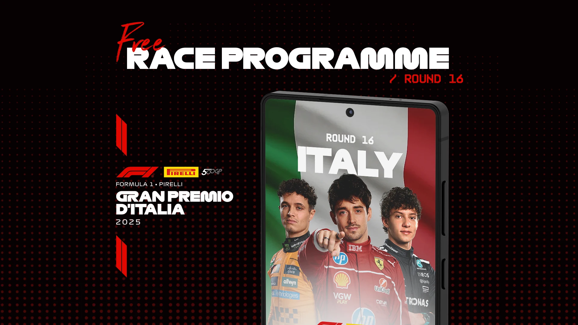 FORMULA 1 PIRELLI GRAN PREMIO D’ITALIA 2025 – free digital race programme