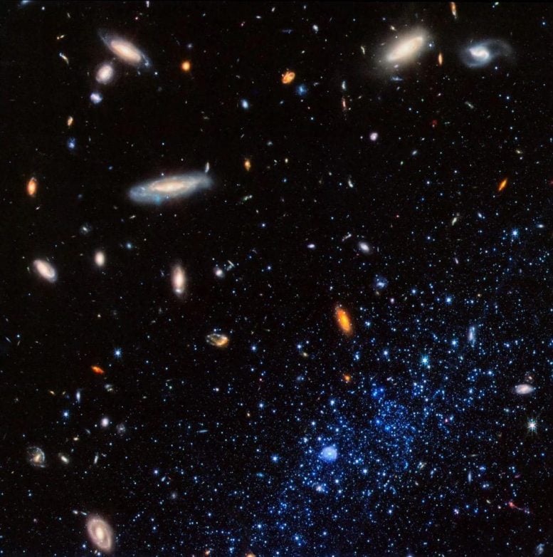 JWST Image Showing Numerous Distant Galaxies