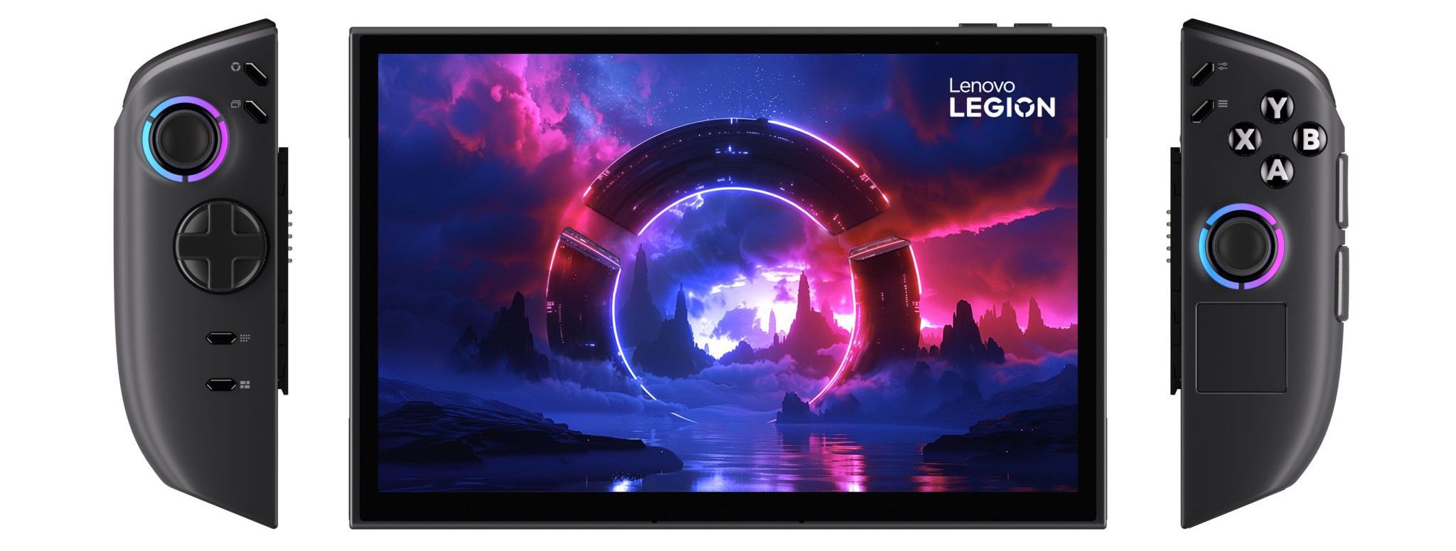 The Legion Go (8.8”, 2) with TrueStrike controllers detached
