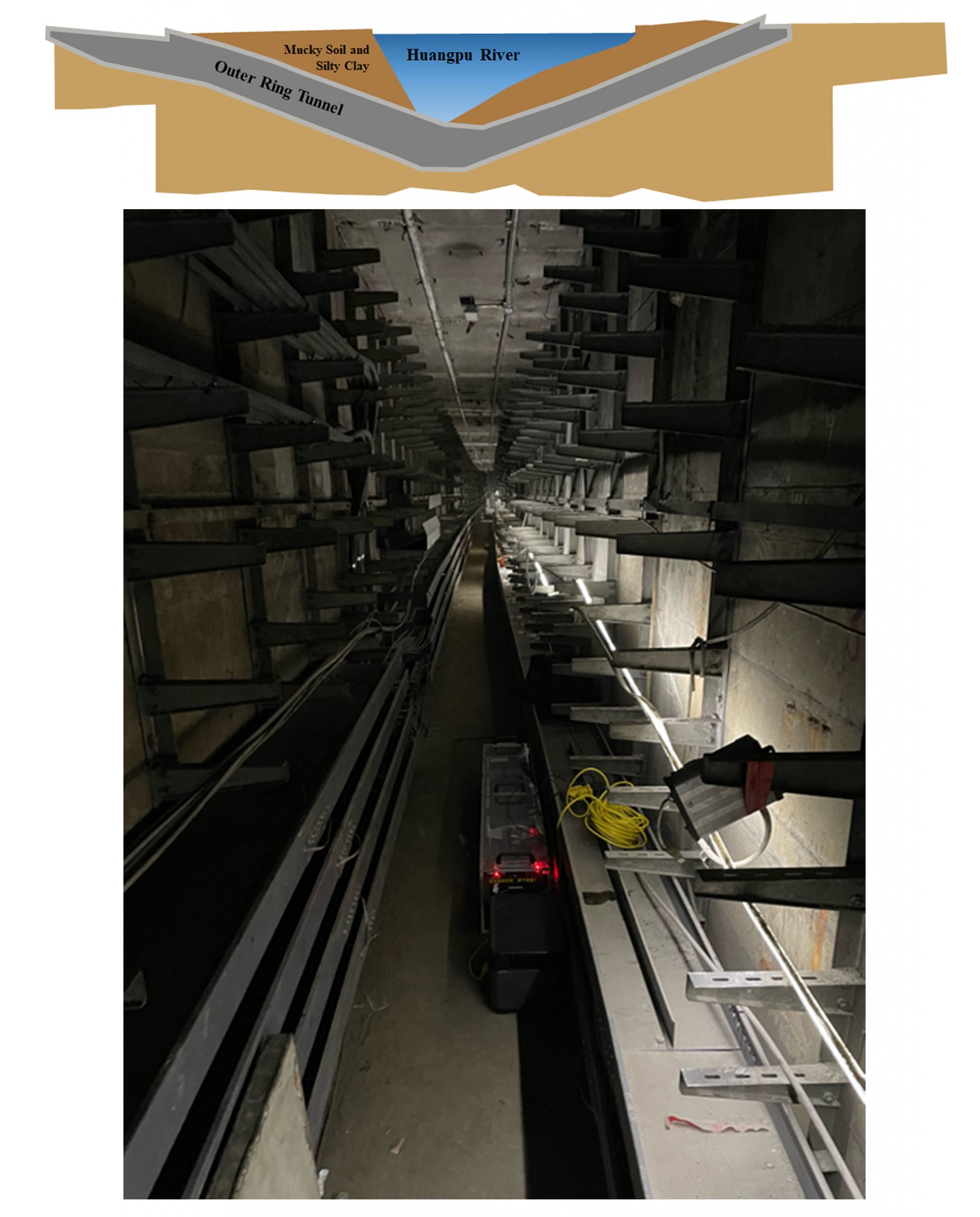 Monitoring Underwater Bridge Tunnels With the Help of High-Energy Muons