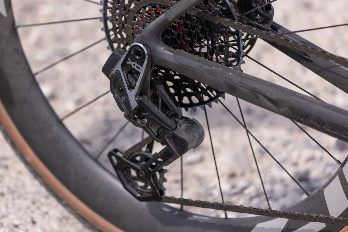 SRAM X0 derailleur on the Parlee Taos