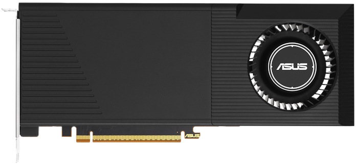 A front view of the graphics card