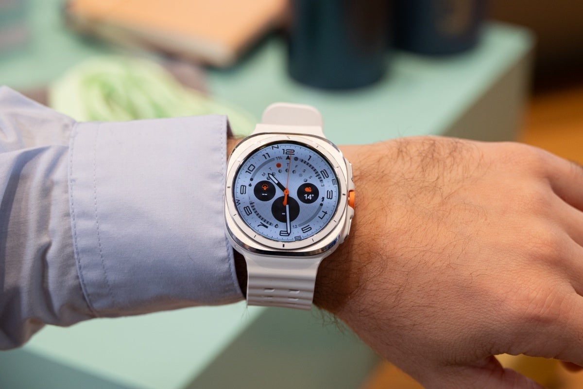 Though robust and fairly chunky, the Galaxy Watch Ultra undeniably goes well with an elegant outfit too. | Image Credit -- PhoneArena - Today (and only today) is the day to get the Samsung Galaxy Watch Ultra (2024)