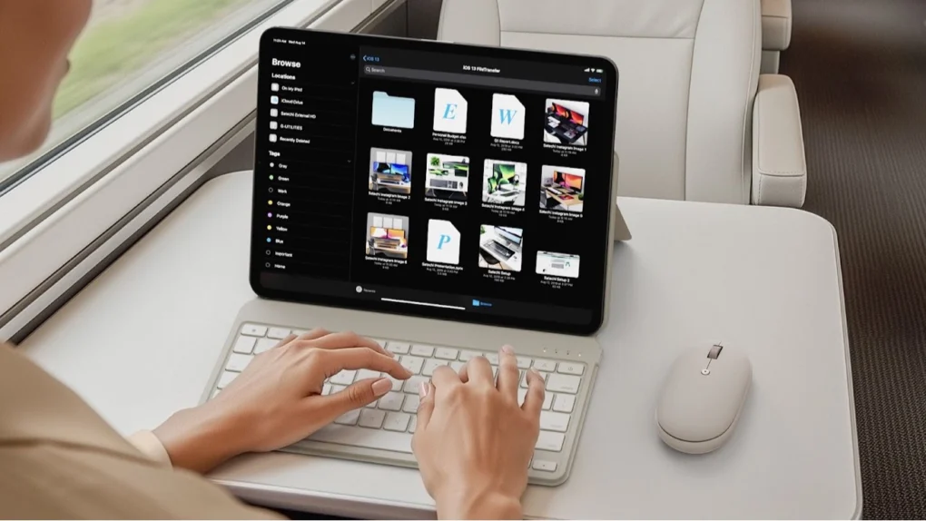 New Bluetooth travel keyboard/stand works with any iPad Satechi OntheGo Bluetooth Keyboard with Stand