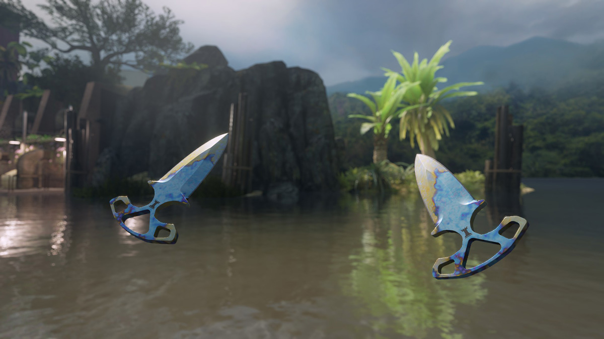 Shadow Daggers Case Hardened Blue Gem Pattern 602 (Tier 3)