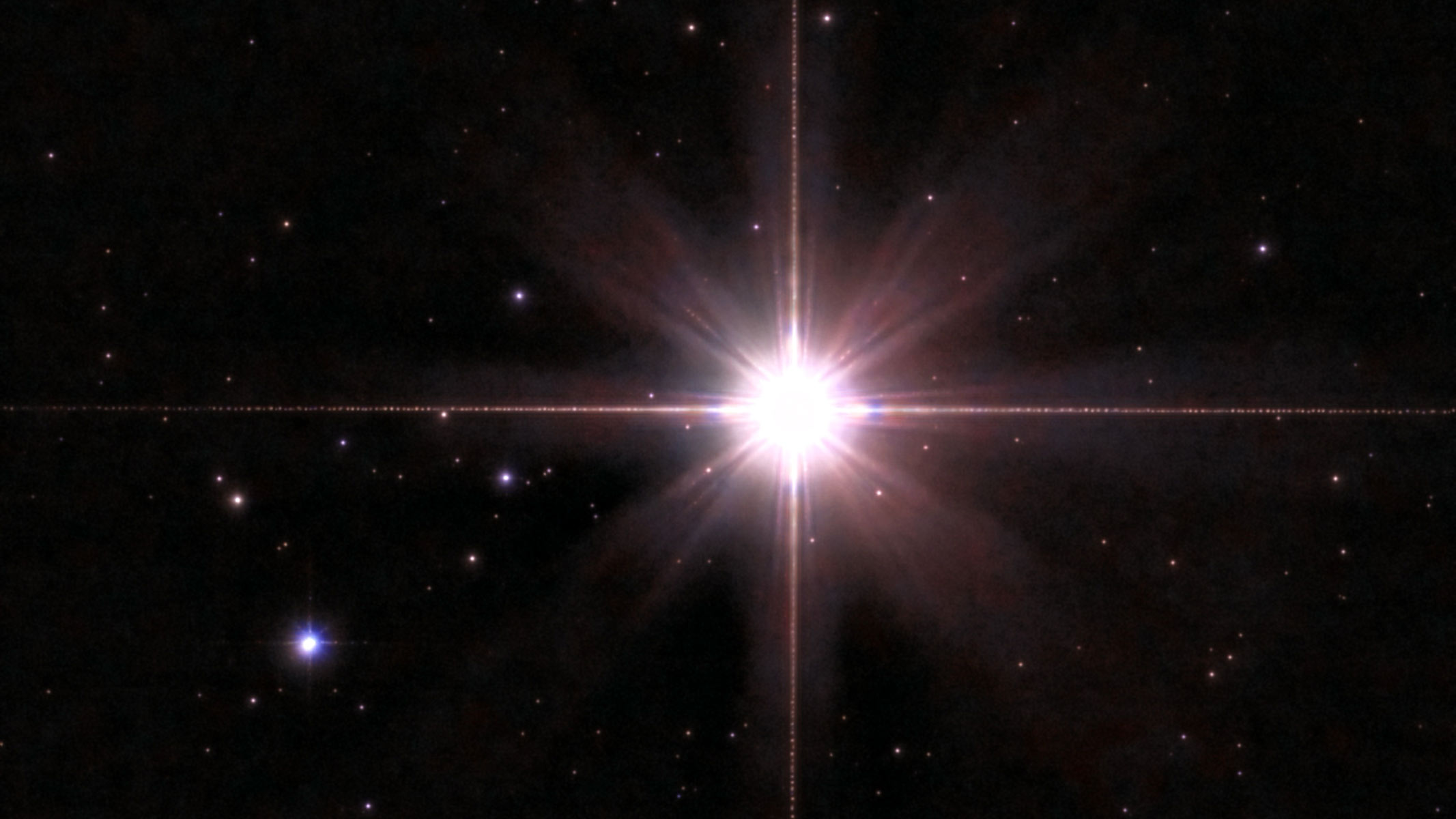 The star Arcturus shining in the night sky as imaged by the Unistellar Odyssey Pro.