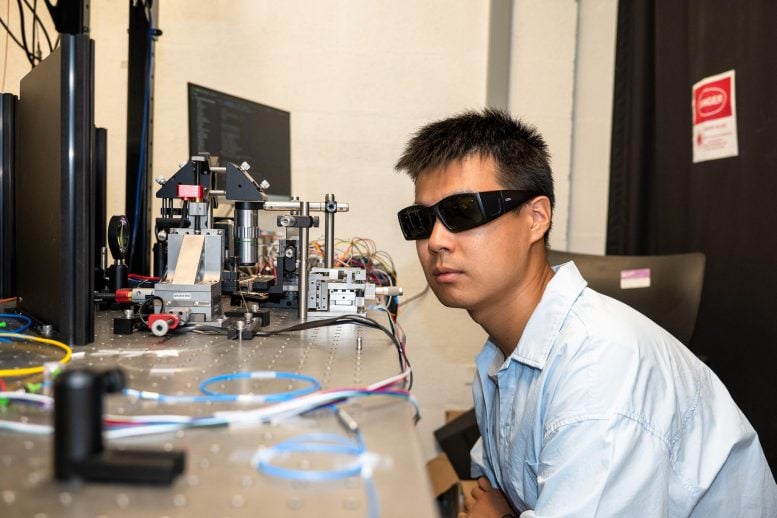Yichi Zhang Inspecting Fiber Cables