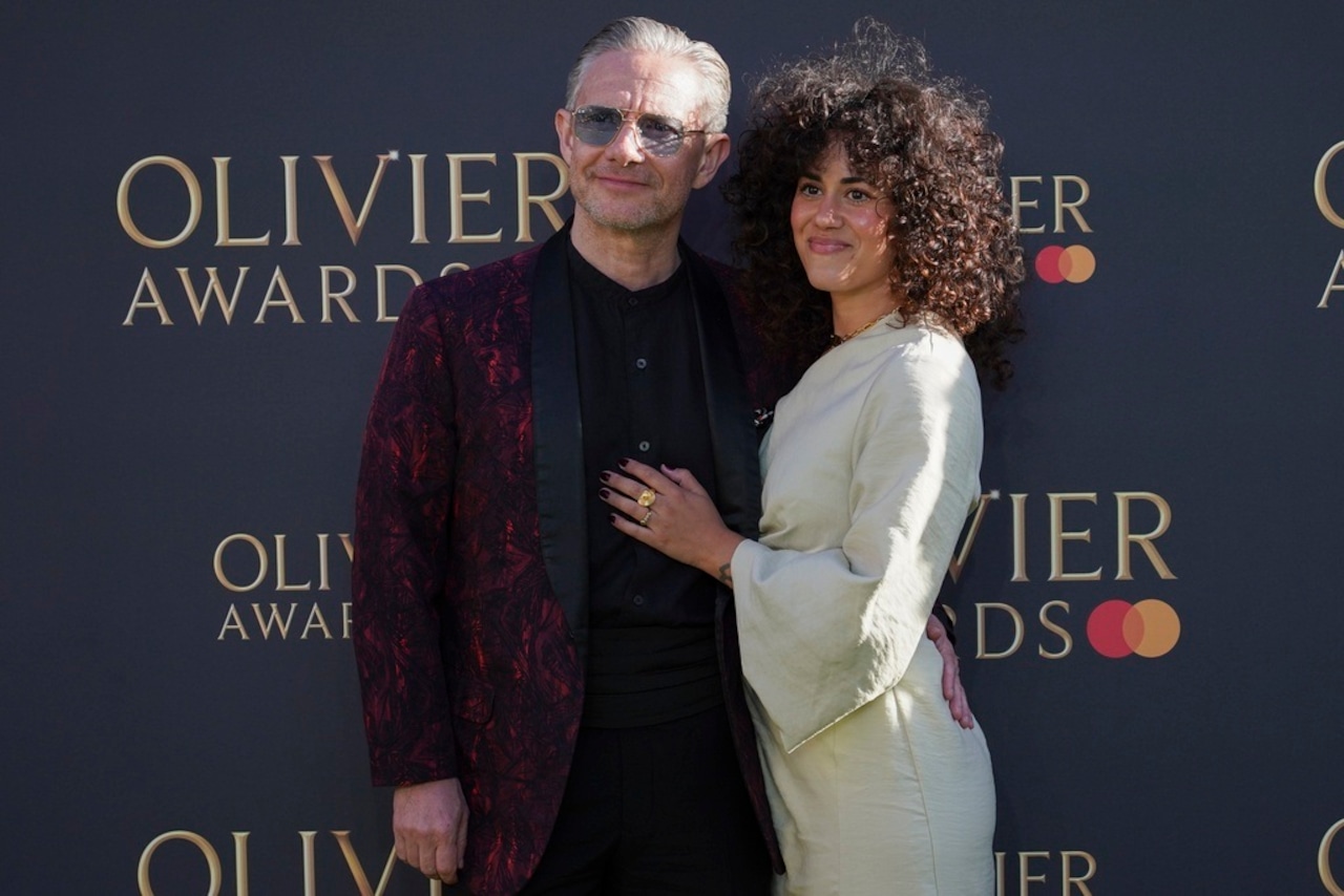 Martin Freeman and Rachel Mariam