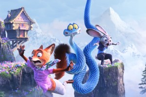 UNRAVELED – In Walt Disney Animation Studios’ “Zootopia 2,” rookie cops Judy Hopps (voice of Ginnifer Goodwin) and Nick Wilde (voice of Jason Bateman), who find themselves unraveling a mystery alongside a snake called Gary De’Snake (voice of Ke Huy Quan). From the Oscar-winning team of Disney Animation chief creative officer Jared Bush and Byron Howard (directors) and Yvett Merino (producer), “Zootopia 2” releases in theaters Nov. 26, 2025. © 2025 Disney Enterprises, Inc. All Rights Reserved.