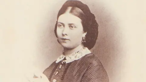Royal Collection Trust An old black and white image of Princess Victoria