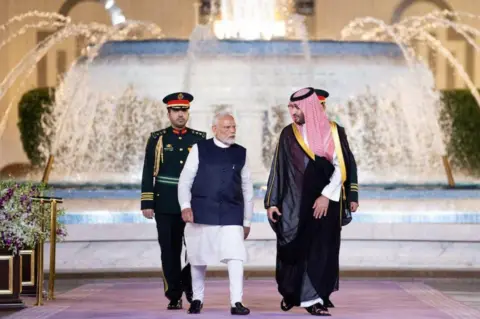 Reuters India's Prime Minister Narendra Modi meets Saudi Crown Prince Mohammed Bin Salman, in Jeddah, Saudi Arabia, April 22, 2025. 