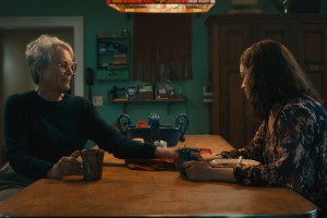 (L-R) Jamie Lee Curtis as Helen and Emma Mackey as Ella McCay 20th Century Studios' ELLA MCCAY. Photo courtesy of 20th Century Studios. © 2025 20th Century Studios. All Rights Reserved.