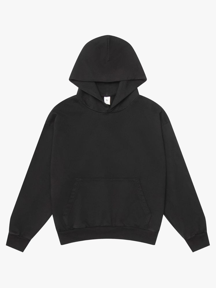 Hoodie on a flat background.