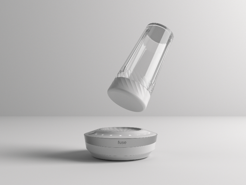 seung keun kim's blender features intuitive swipe controls and a magnetic drive system