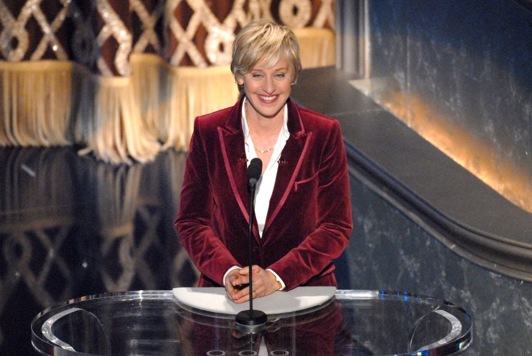 DeGeneres hosting the 79th Academy Awards in 2007.
