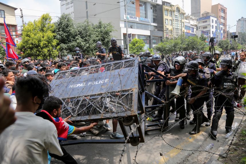 Nepalese protesters rallied against a government bill that critics warn is a censorship tool to curb freedom of expression.