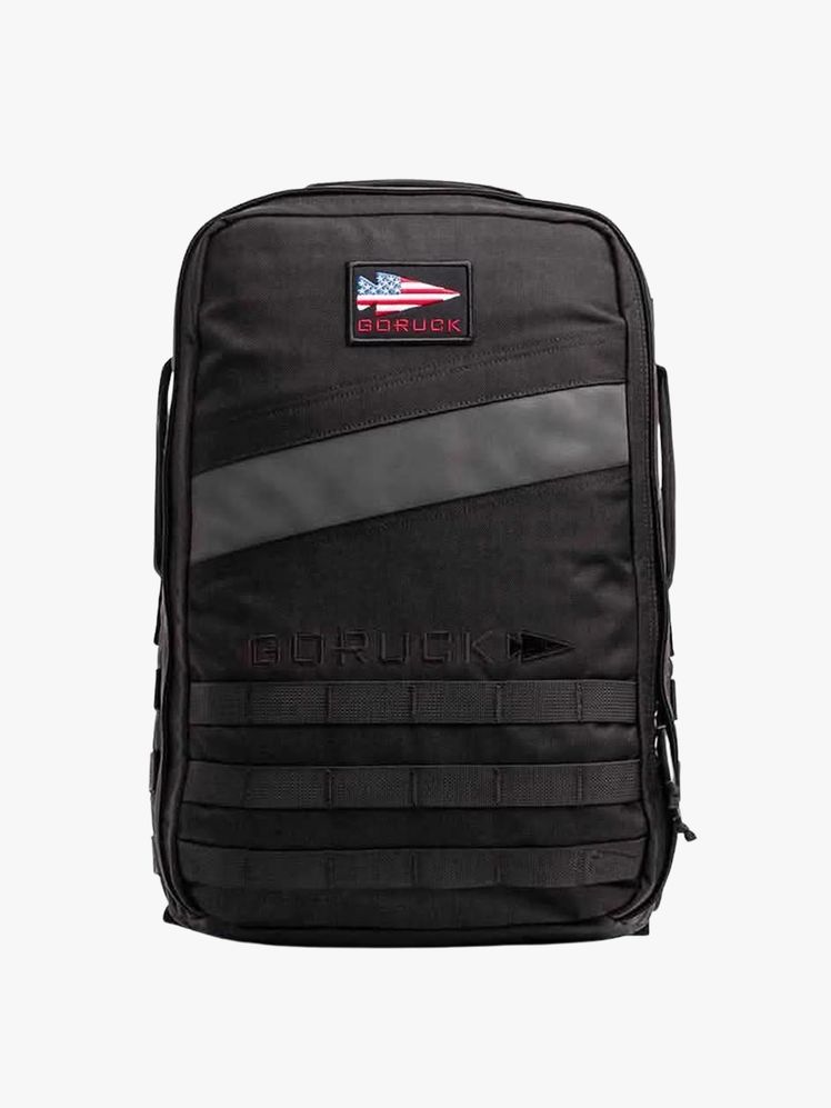 Backpack on a flat background.