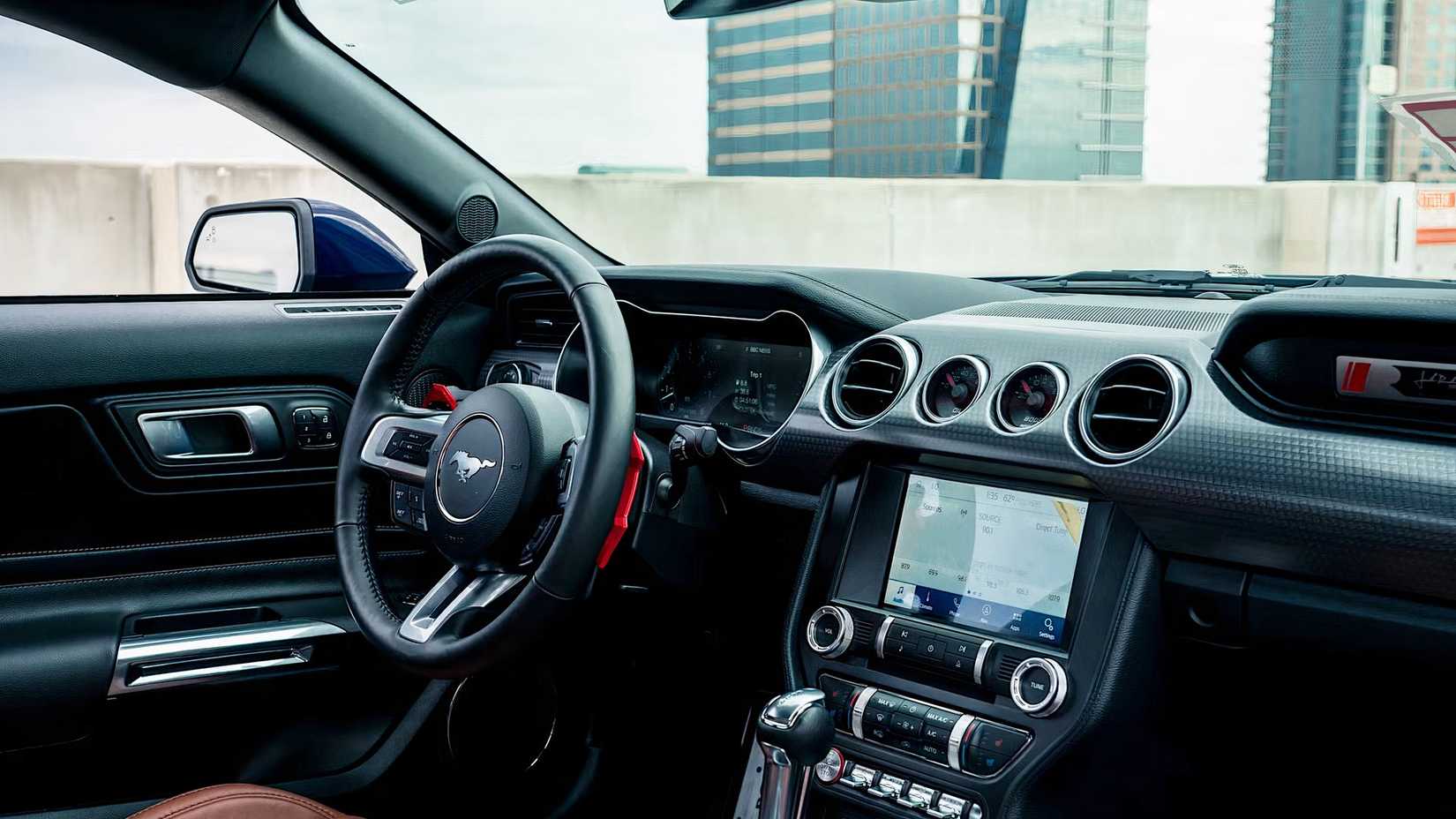 2021 Roush Stage 3 Mustang interior showing front cabin
