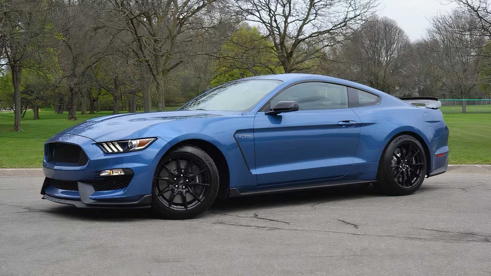 2019 Ford Mustang Shelby GT350 in blue parked