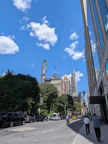 A shot of a building taken using a Pixel 10 a 1x zoom.