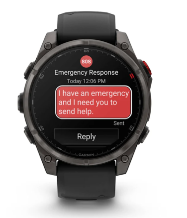 emergency alert on garmin fenix 8 pro