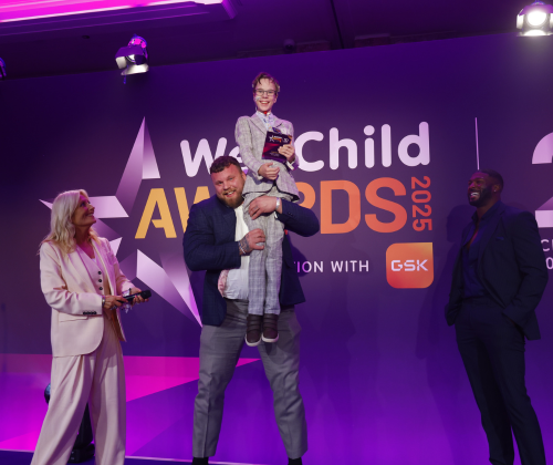 ansel receiving his award