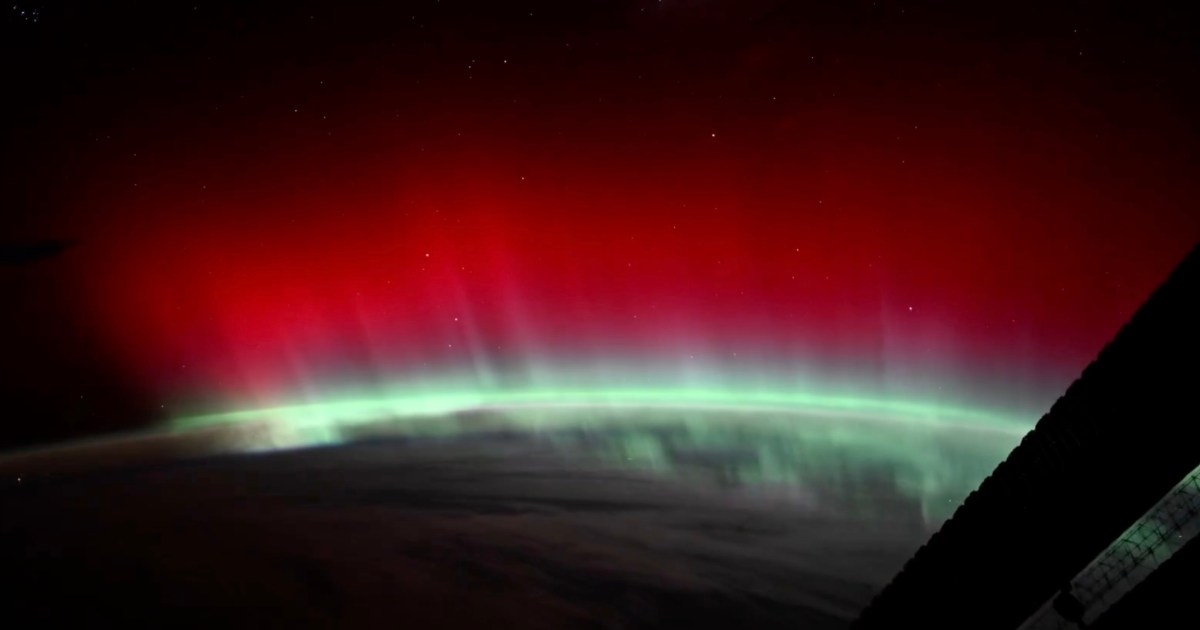 Watch this rare red aurora in astronaut’s dramatic ISS video