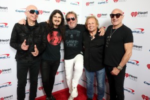 Joe Satriani, Rai Thistlethwayte, Sammy Hagar, Michael Anthony, Kenny Aronoff at the 2025 iHeartRadio Music Festival held at T-Mobile Arena on September 19, 2025 in Las Vegas, Nevada.