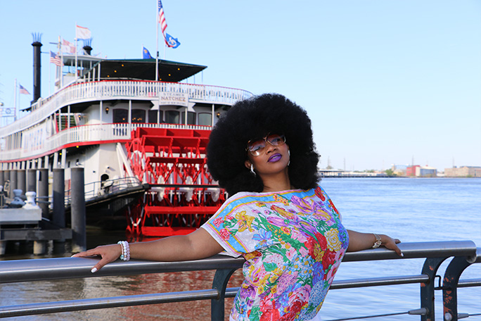 Aevin posing in new orleans