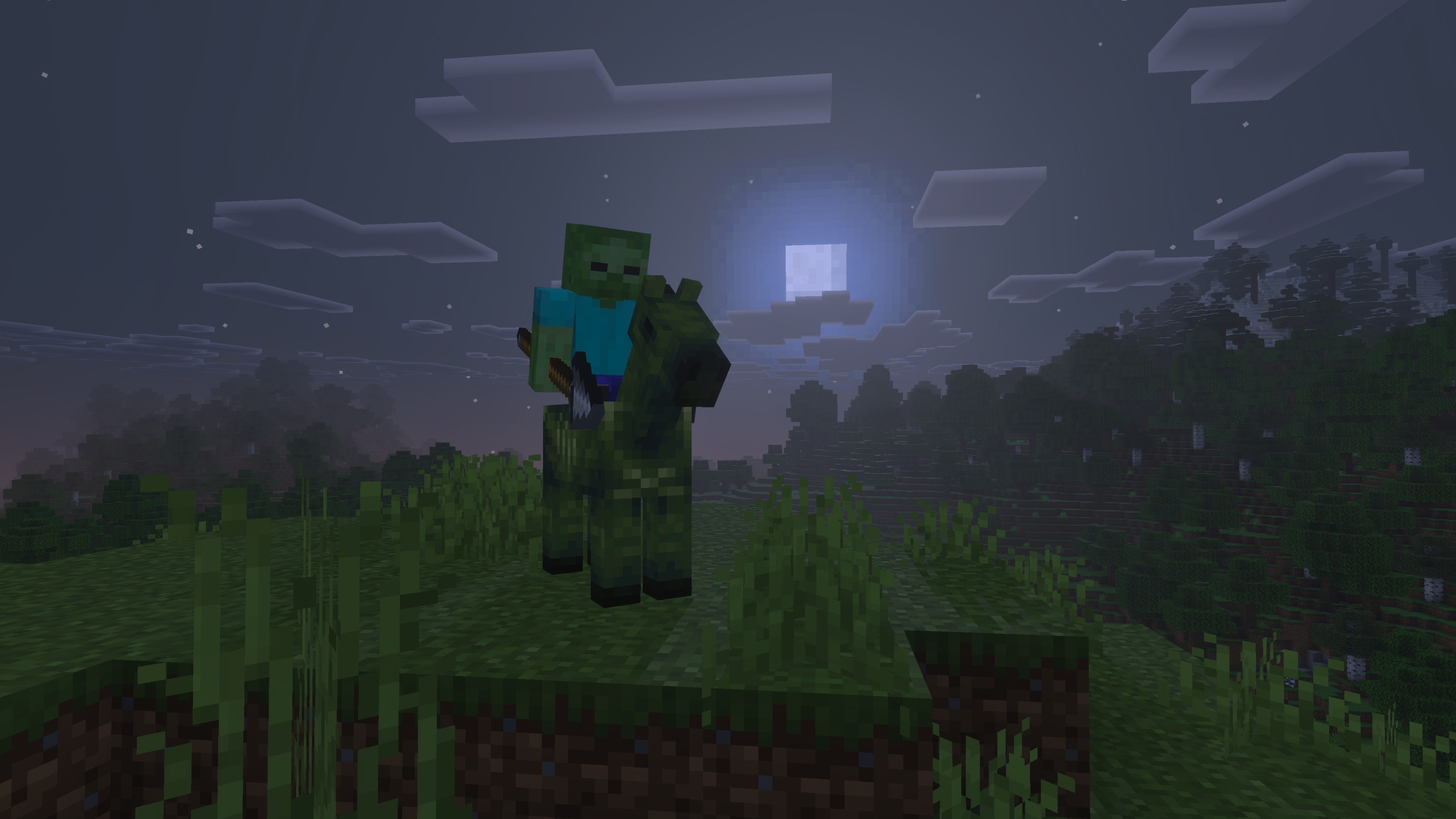 Minecraft LIVE Mounts of Mayhem zombie on horse