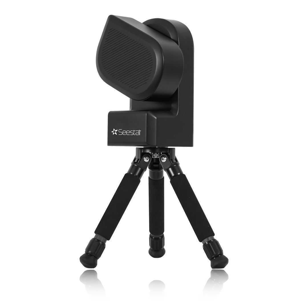 ZWO SeeStar S50 smart telescope on a white background