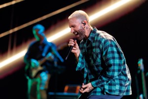 Adam Levine of Maroon 5 at the 2025 iHeartRadio Music Festival held at T-Mobile Arena on September 19, 2025 in Las Vegas, Nevada.