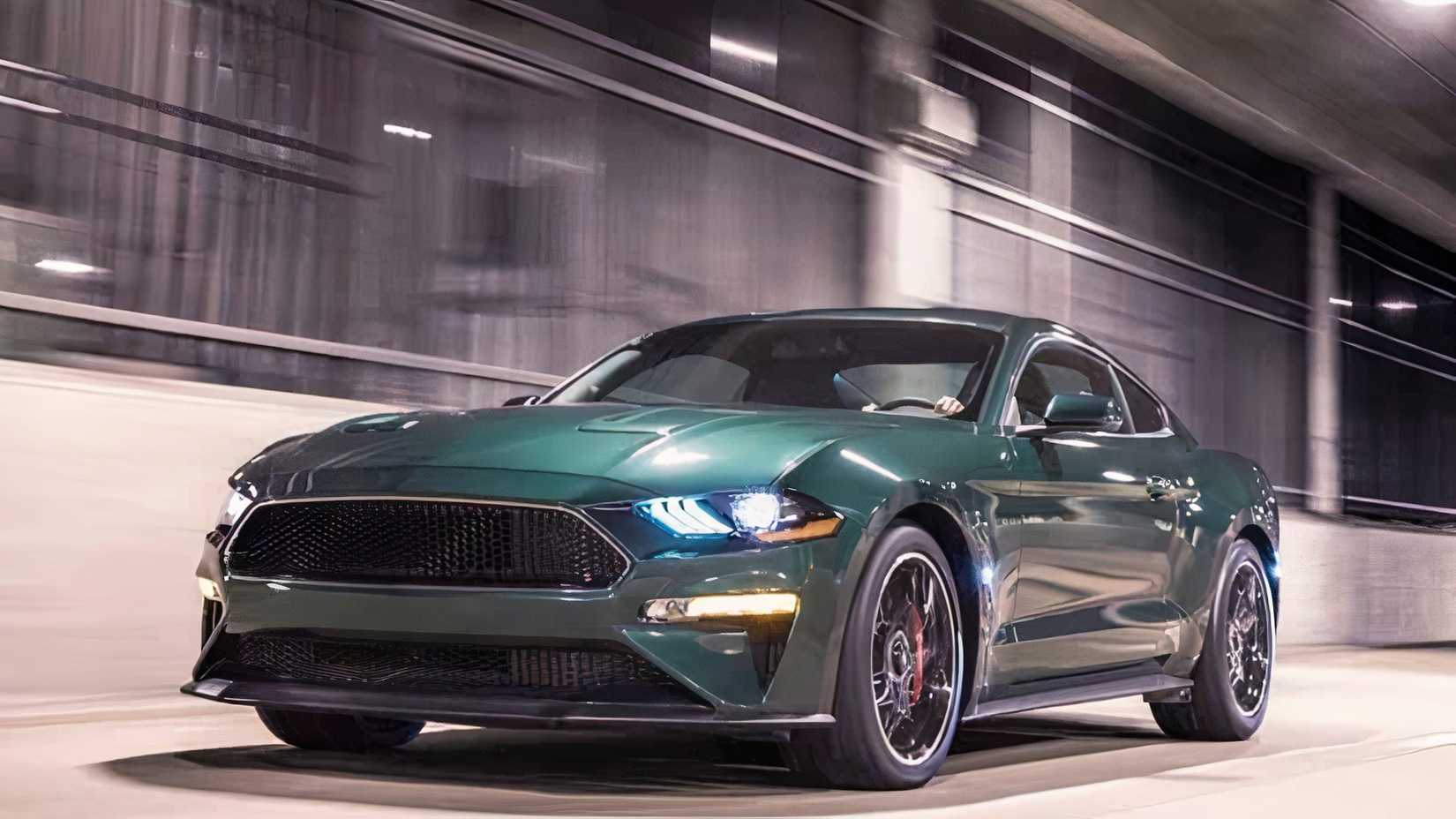 3/4 front view of 2019 Ford Mustang Bullitt