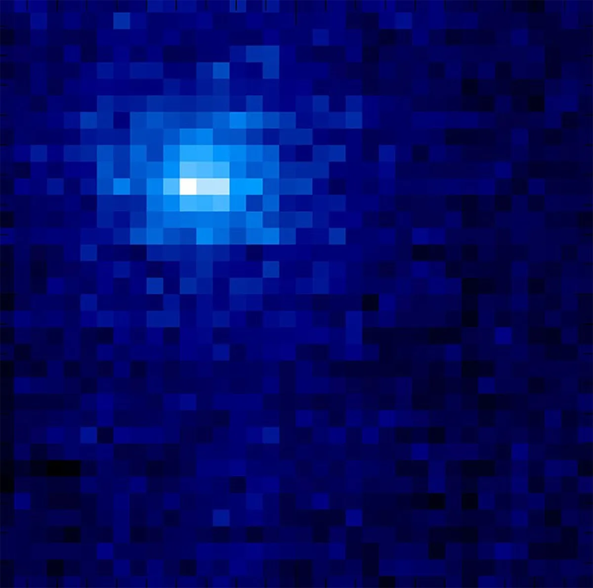 NASA's Mars Atmosphere and Volatile Evolution (MAVEN) spacecraft photographed hydrogen gas surrounding comet C/2013 A1 Siding Spring on 17 October 2014, two days before the comet's closest approach to Mars. Credit: NASA/Laboratory for Atmospheric and Space Physics/Univ. of Colorado