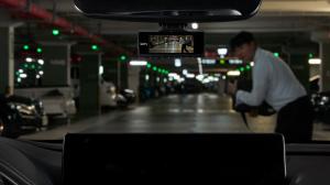 SAFY 9 Parking Mode Monitoring viewed from vehicle's interior