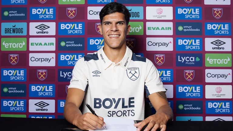 West Ham have completed the signing of Mateus Fernandes from Southampton