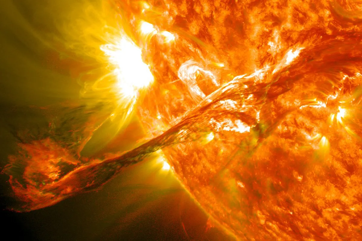 Solar storms can be a danger to astronauts. Credit: NASA/GFSC/SDO