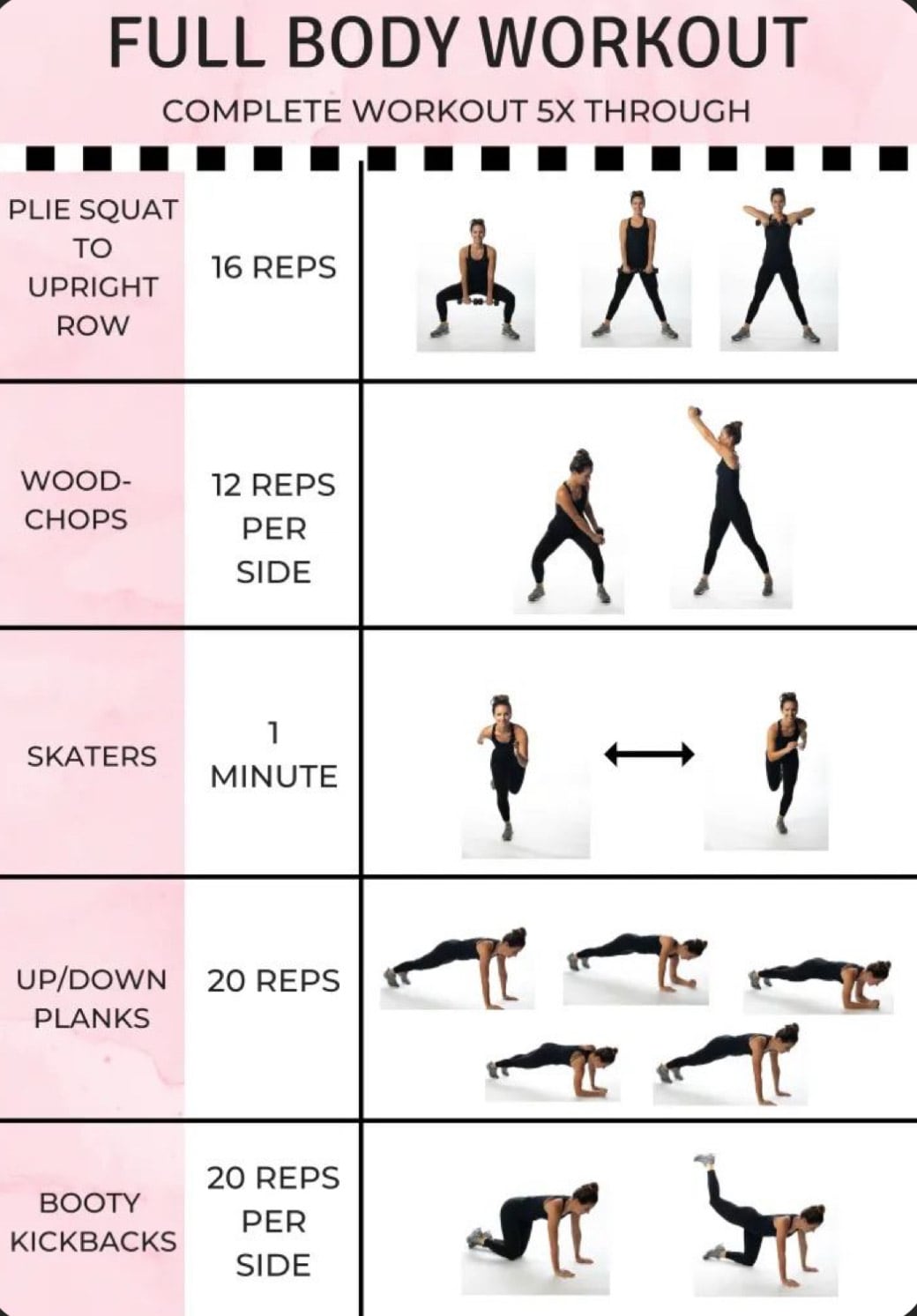 Dr. Salako shared a full body workout chart that will help you incorporate strength training in your routine.(instagram/@dr.salako) Dr. Salako shared a full body workout chart that will help you incorporate strength training in your routine.(instagram/@dr.salako)