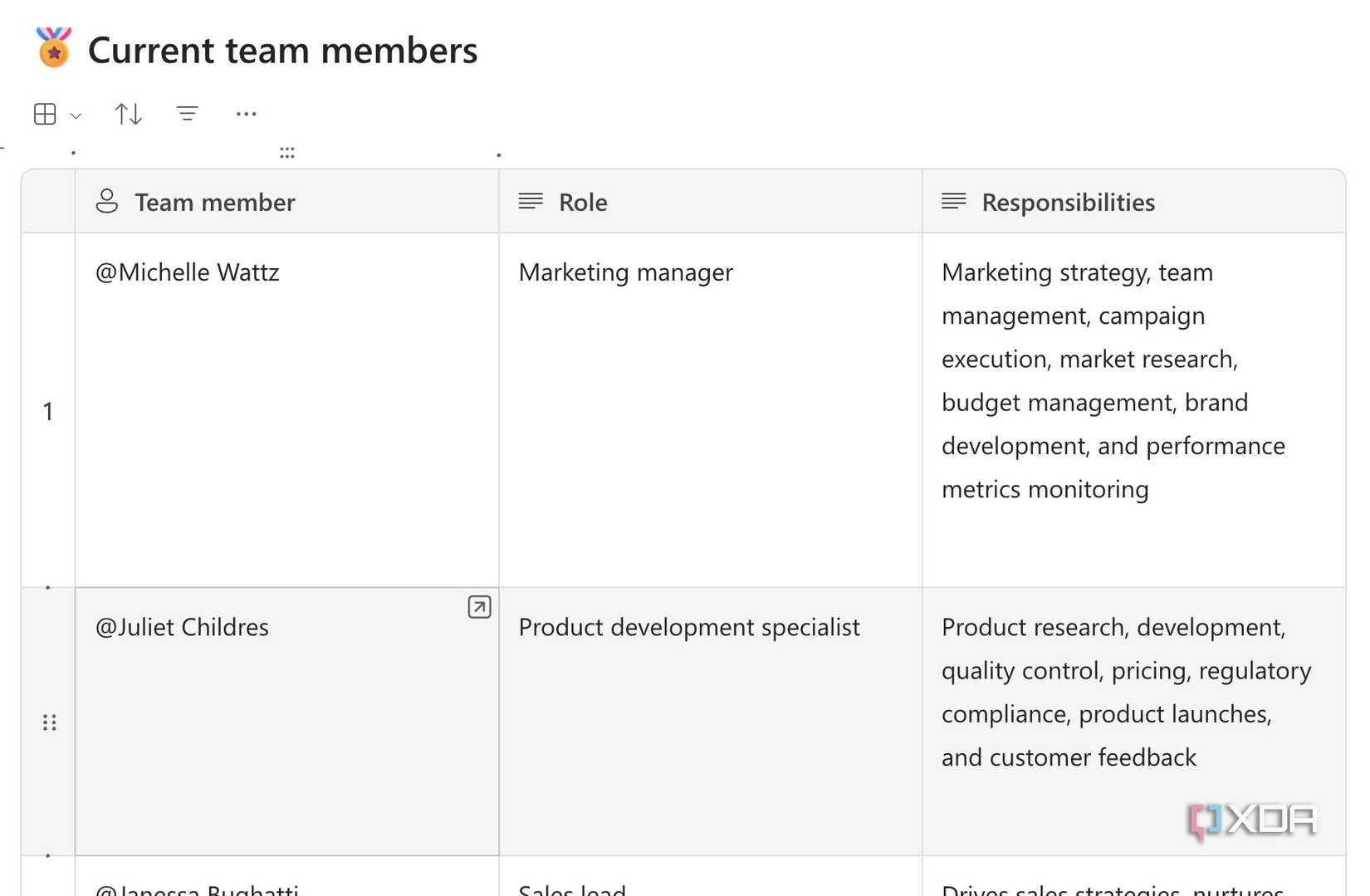 Microsoft Loop team members
