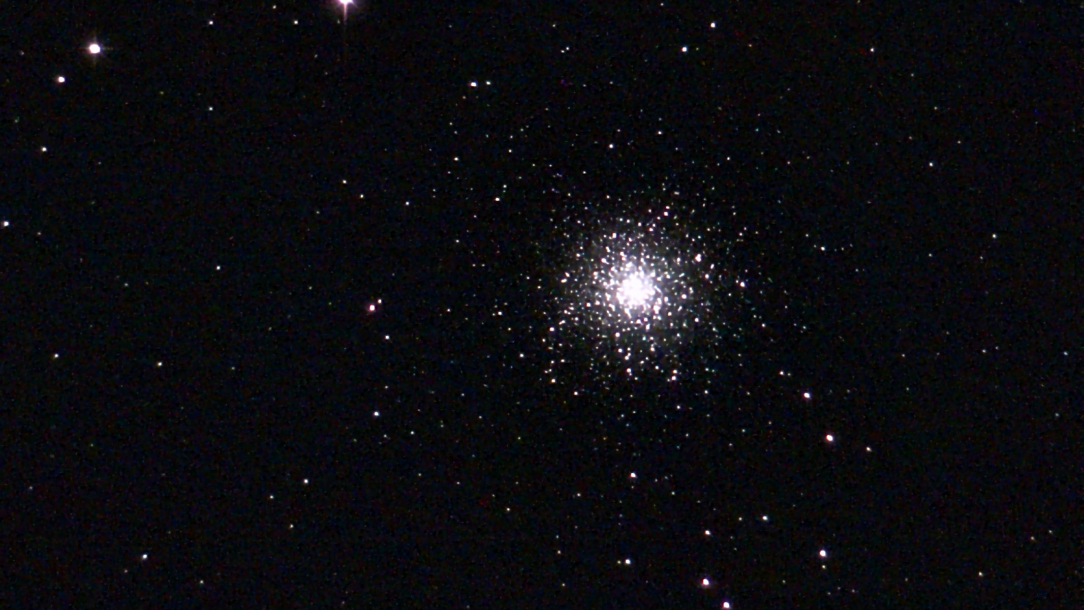The Hercules globular cluster (M13) as imaged from a Unistellar Odyssey Pro.