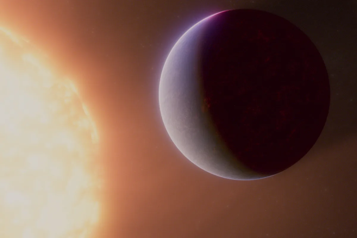 Artist's impression of exoplanet 55 Cancri 3, a rocky super-Earth that Webb Telescope data shows could have an atmosphere. Credit: NASA, ESA, CSA, Ralf Crawford (STScI)