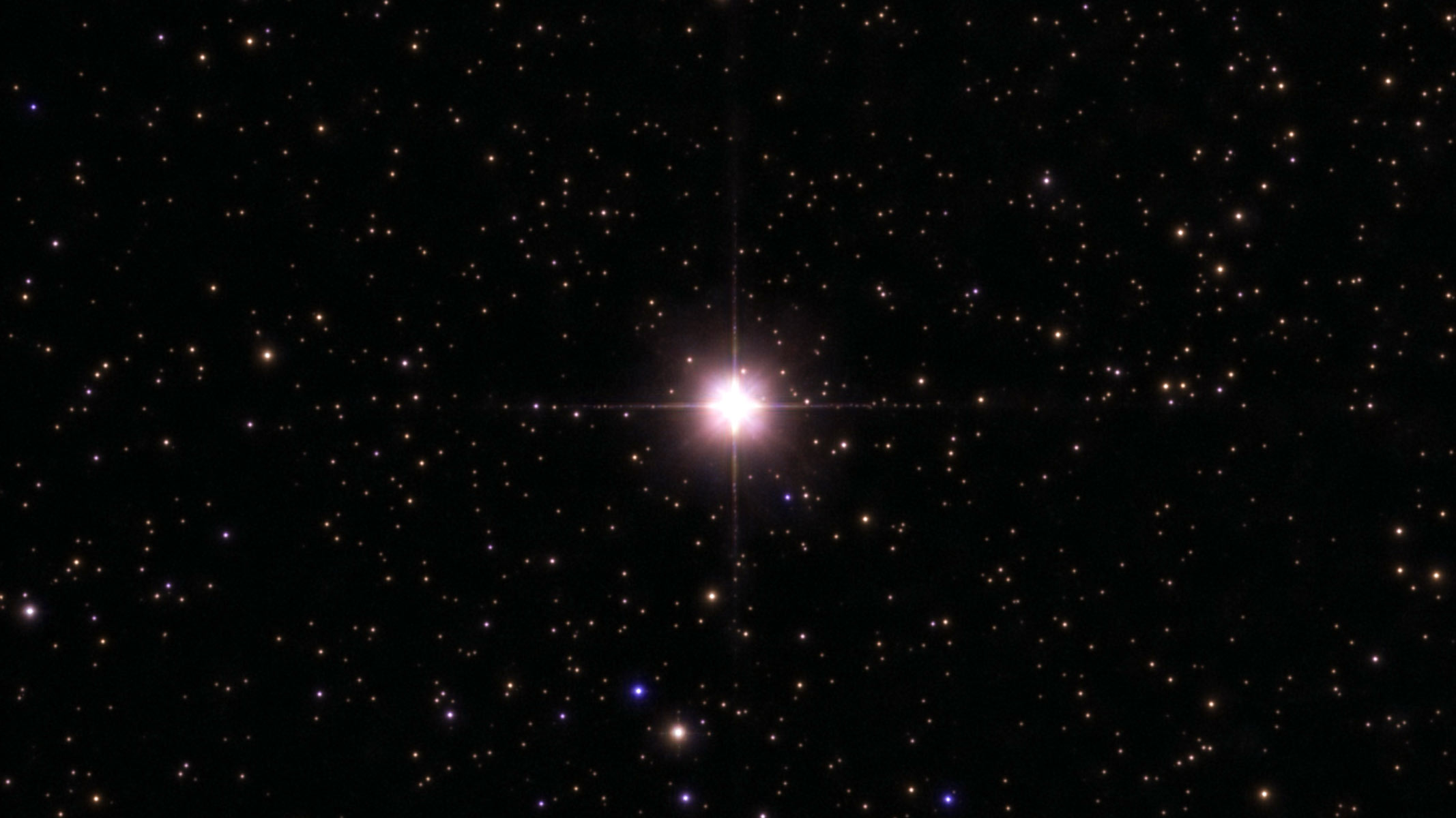 The star Tarazed in the night sky as imaged by the Unistellar Odyssey Pro.