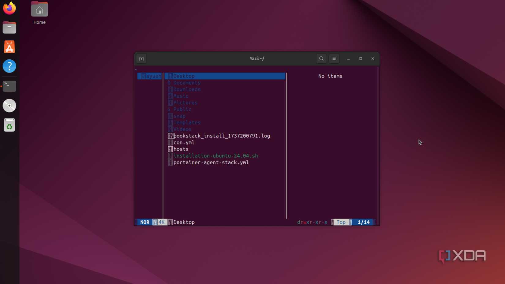 Running Yazi inside Ubuntu