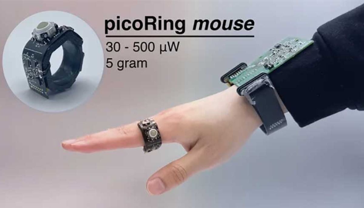 Tiny-ring style mouse lets you control your computer with your finger
