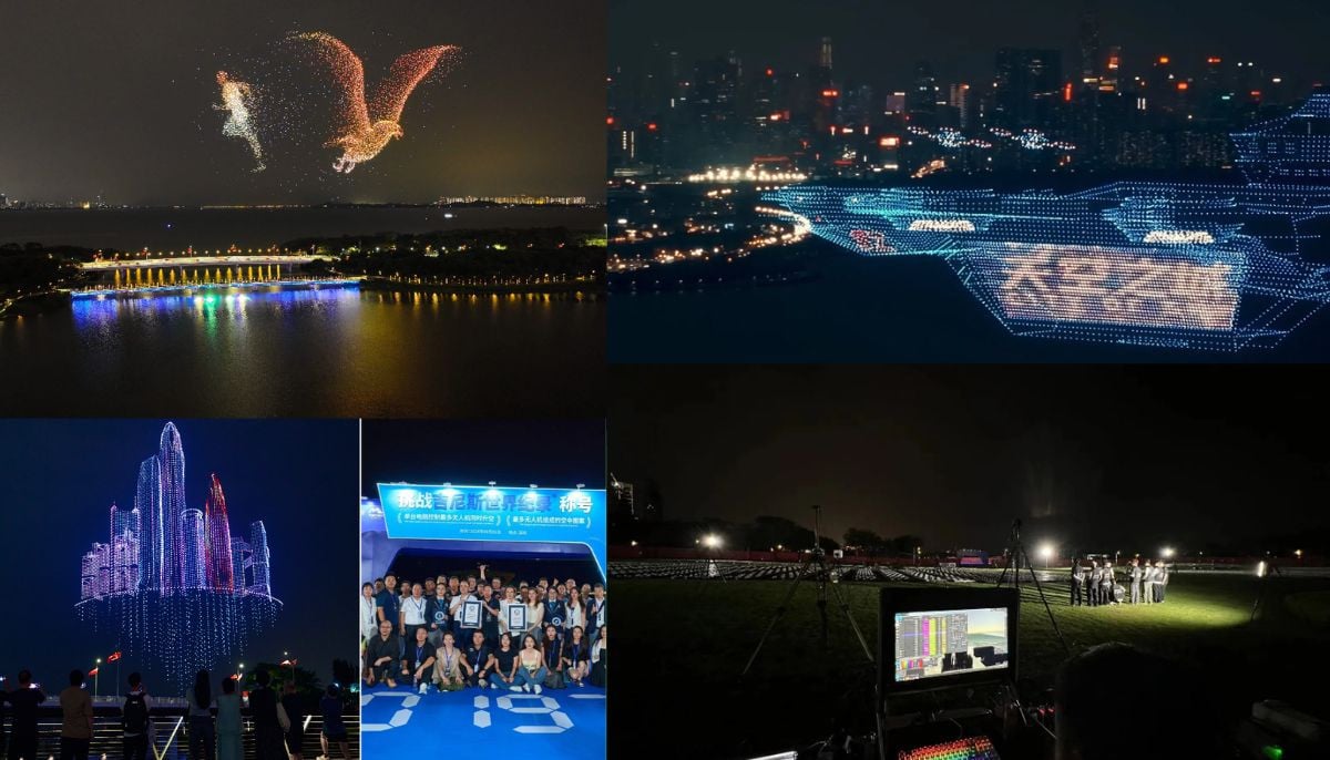 China’s drone spectacle shatters world record with 15,974 sky lights: Watch