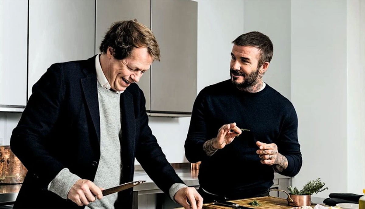Tom Parker Bowles and David Beckham cook up a storm