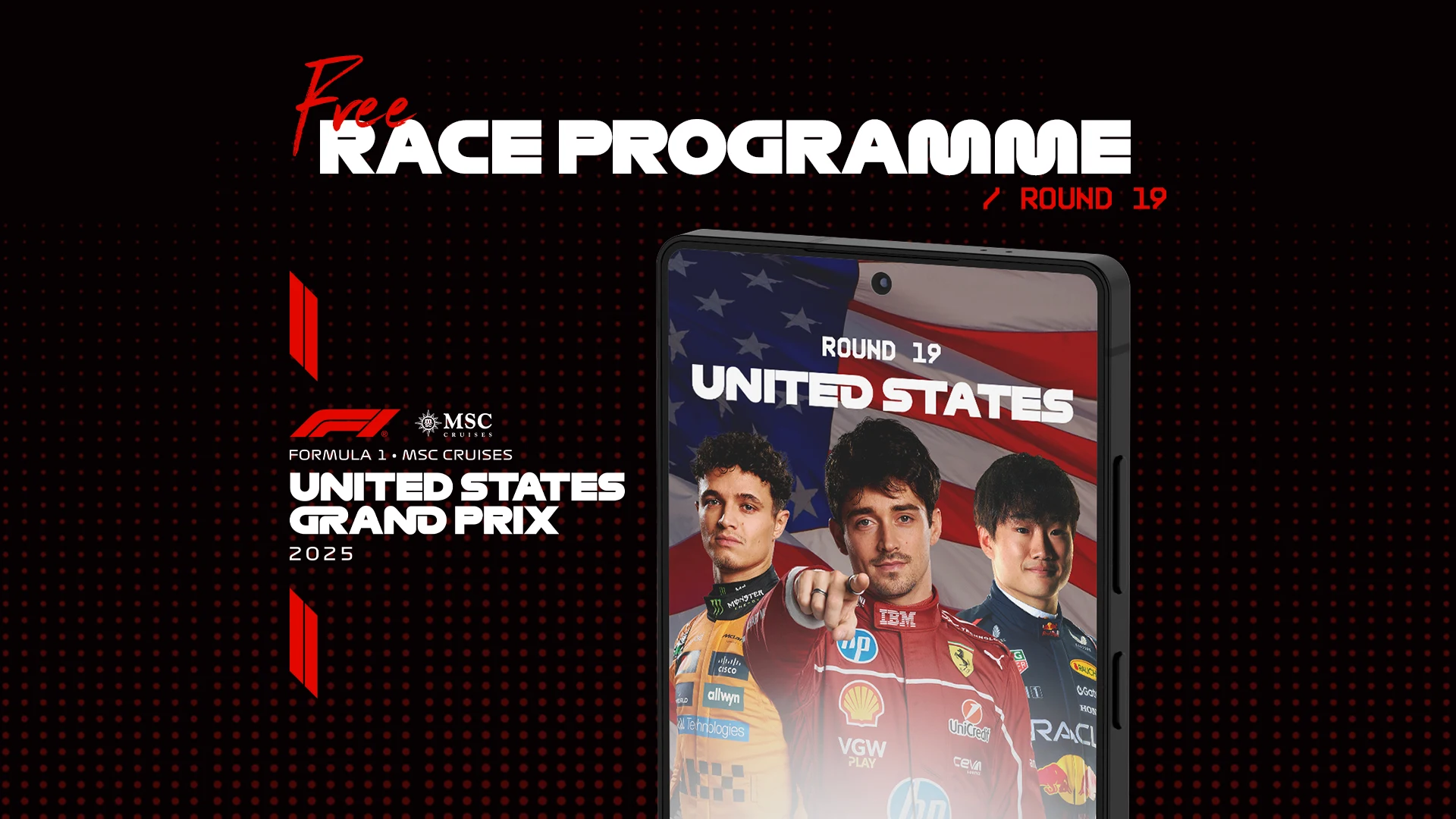 FORMULA 1 MSC CRUISES UNITED STATES GRAND PRIX 2025 – free digital race programme