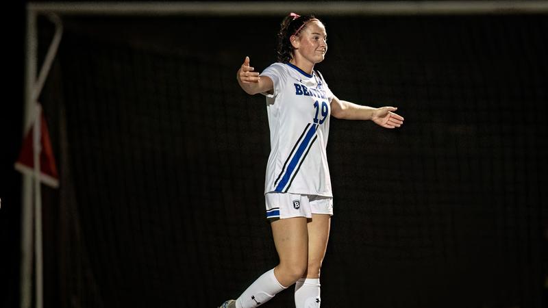 DeRoche scores twice, Bentley tops D’Youville 6-0